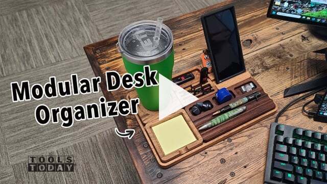 Wie man einen hölzernen modularen Schreibtisch-Organizer herstellt | ToolsToday CNC Video