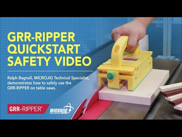 GRR-RIPPER QuickStart Tischsäge Sicherheitsvideo von MICROJIG