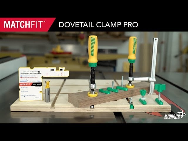 Einführung der MATCHFIT Schwalbenschwanzklemme Pro von MICROJIG