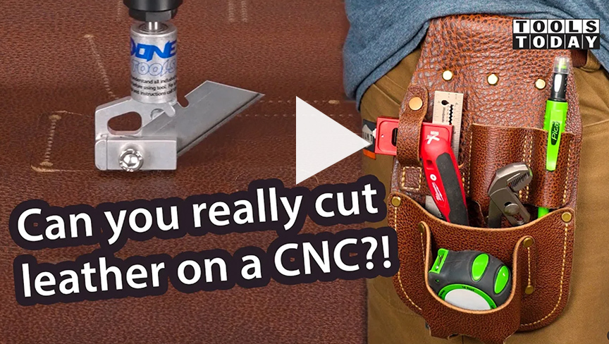 Wie man mit dem Ziehmesser auf der CNC Leder schneidet | ToolsToday Video